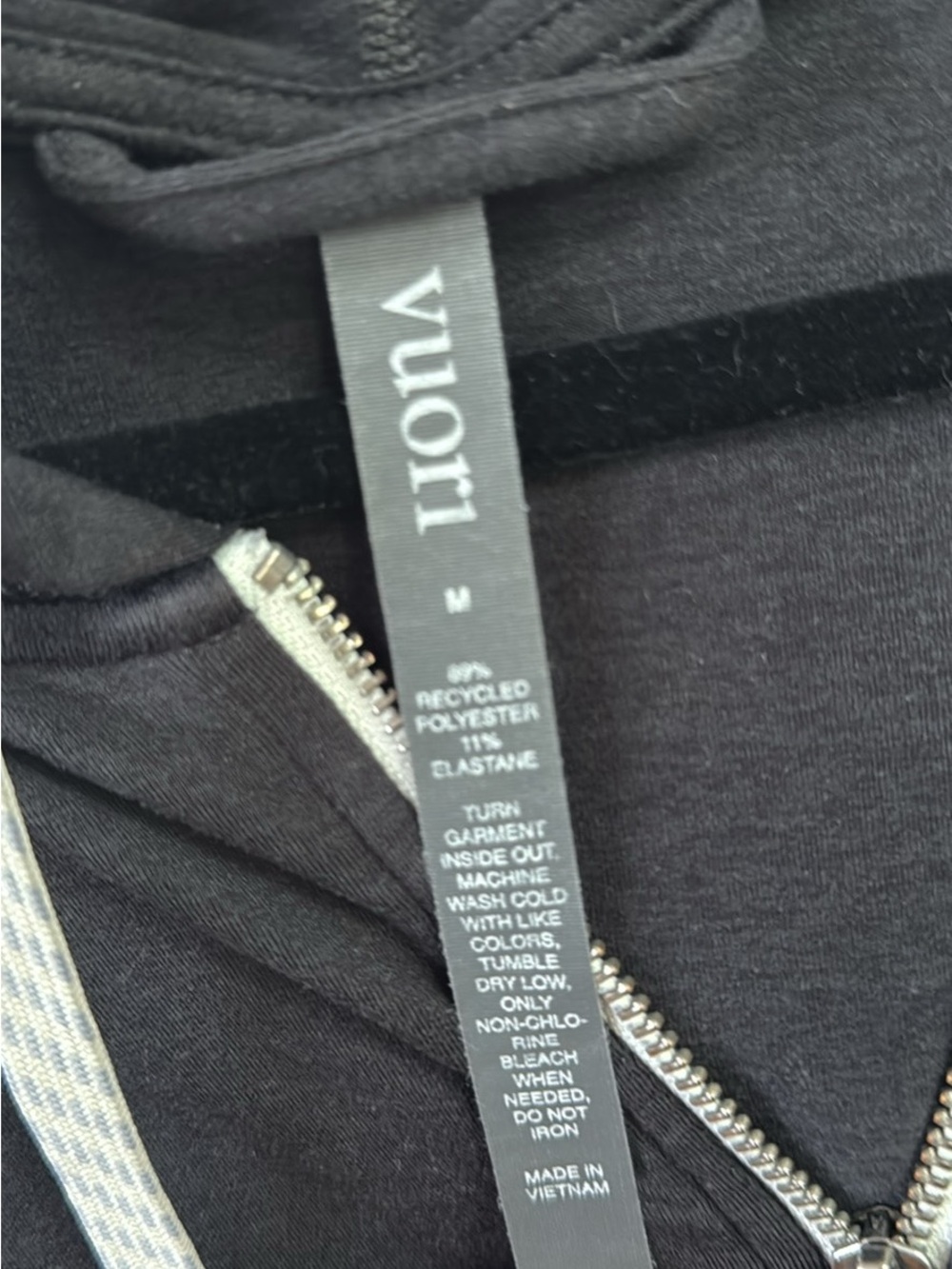 Vuori Black Zip Hoodie - Picture 3 of 4